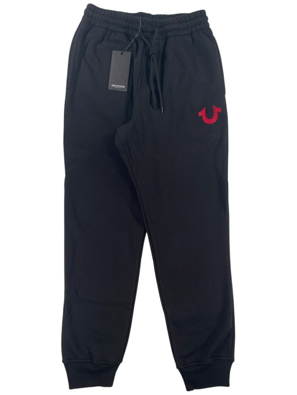 True Religion Wreath HS Jogger Black Pants Cotton Blend Men's Sz XS MSRP$114 NEW